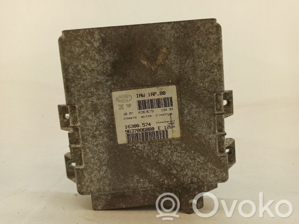 Engine control unit/module   9637086880,16300574,IAW1AP80