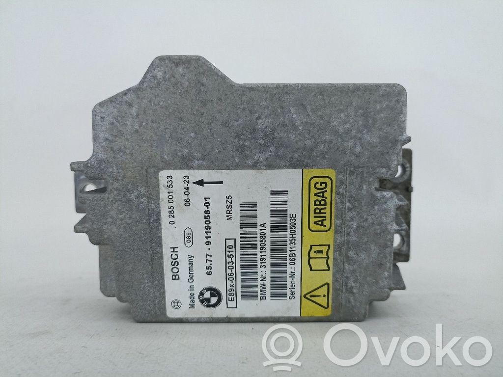 Unidad de control/módulo del Airbag   911905801,0285001533,31911905801A