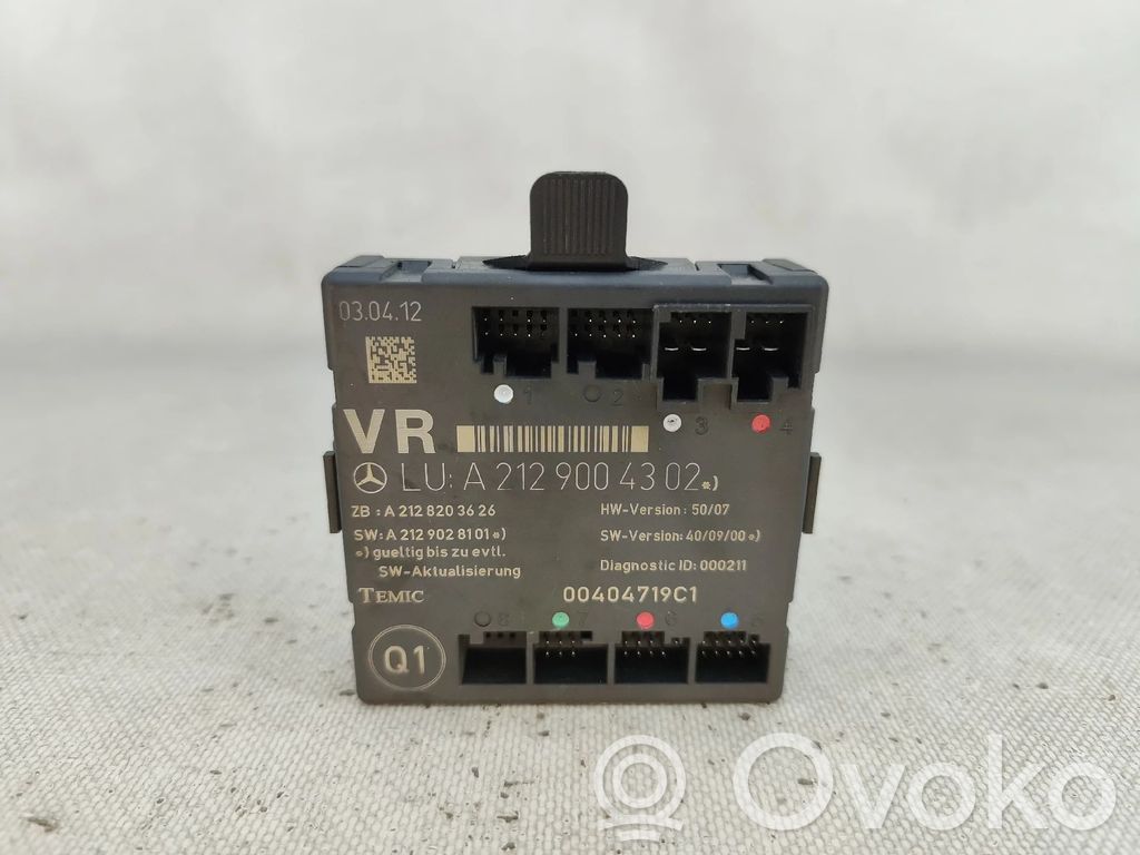 Unitate/modul comandă uși   A2129004302,A2128203626,A2129028101