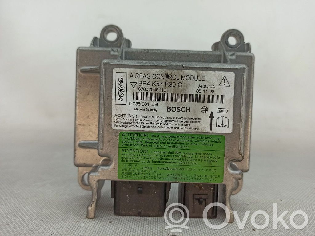 Unidad de control/módulo del Airbag   BP4K57K30C,0285001554