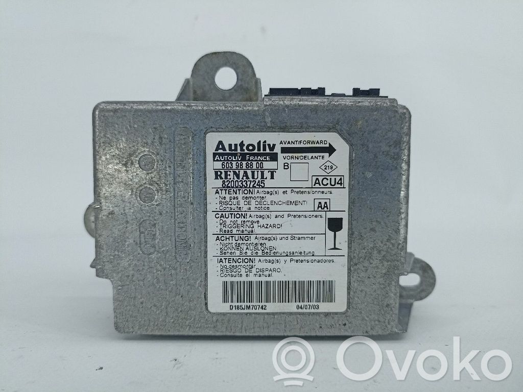Renault Megane II Unitate/modul de comandă airbaguri 