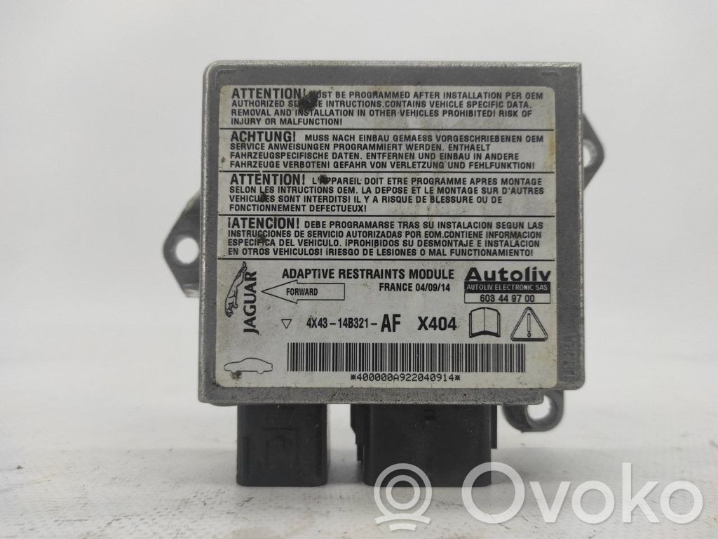Module de contrôle airbag   4X4314B321AF
