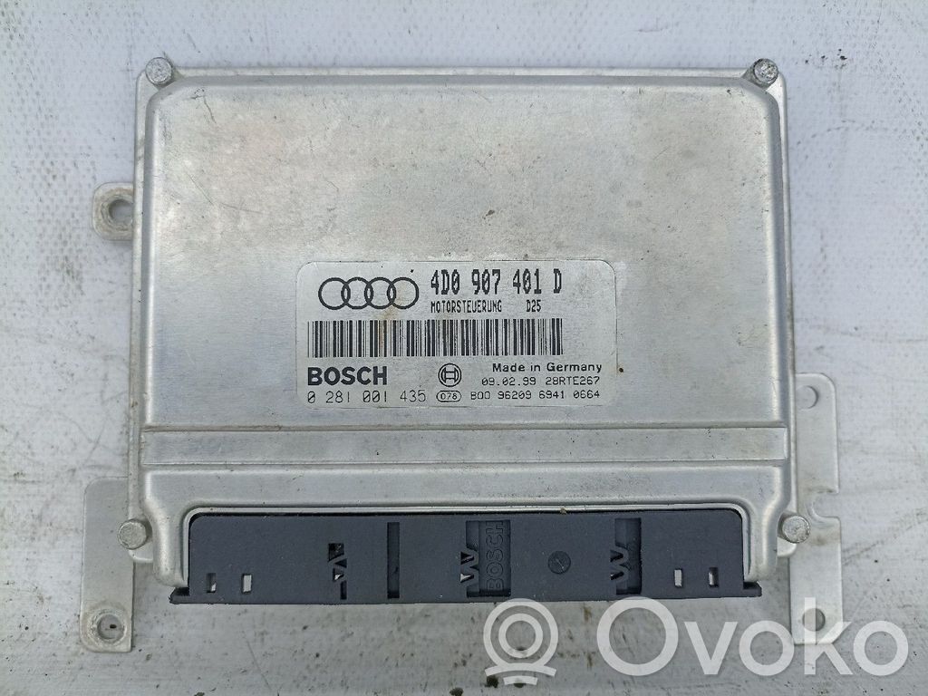 Engine control unit/module   0281001435,4D0907401D