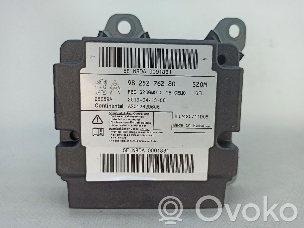 Turvatyynyn ohjainlaite/moduuli   9825276280,A2C12829606