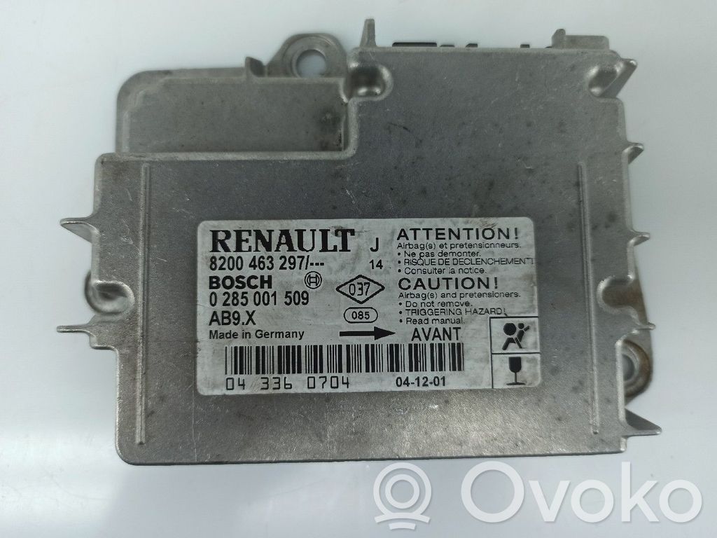 Unidad de control/módulo del Airbag   8200463297,0285001509
