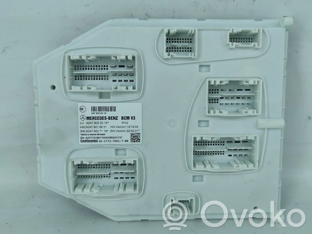 Module confort   A2479000219,A2479019201,A2479027116,A2C7737691700
