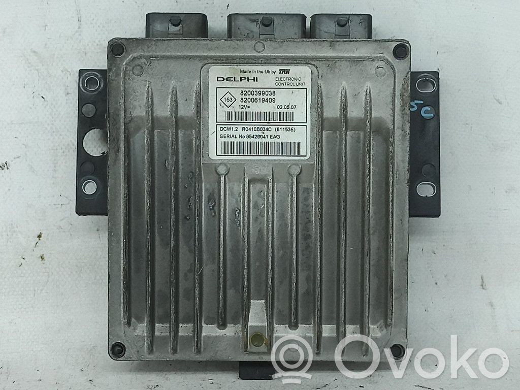 Unidad de control/módulo del motor   8200399038,8200619409