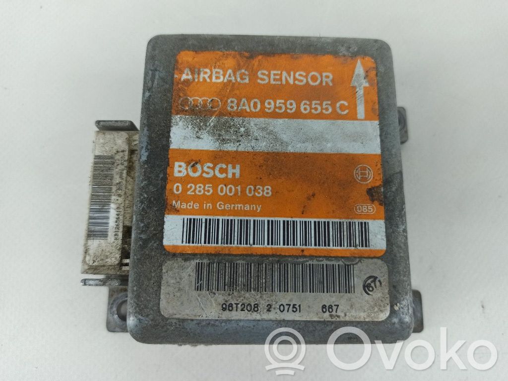 Airbag control unit/module   8A0959655C,0285001038