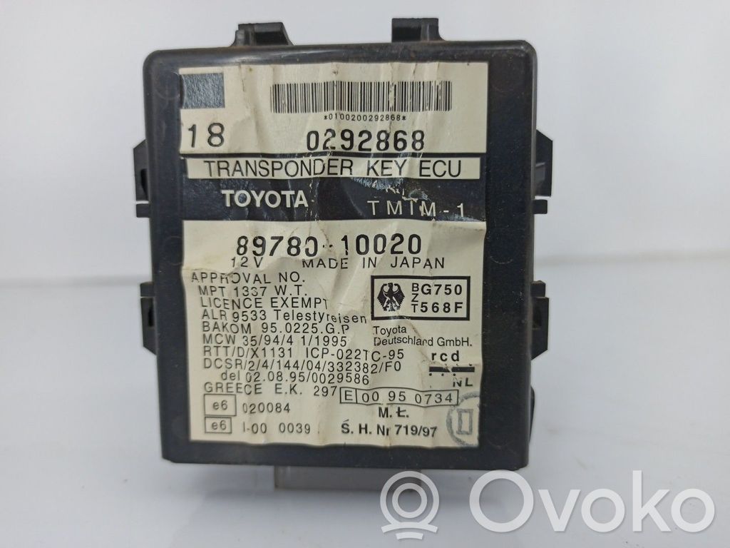 Toyota Starlet (P90) V Relè blocco accensione 