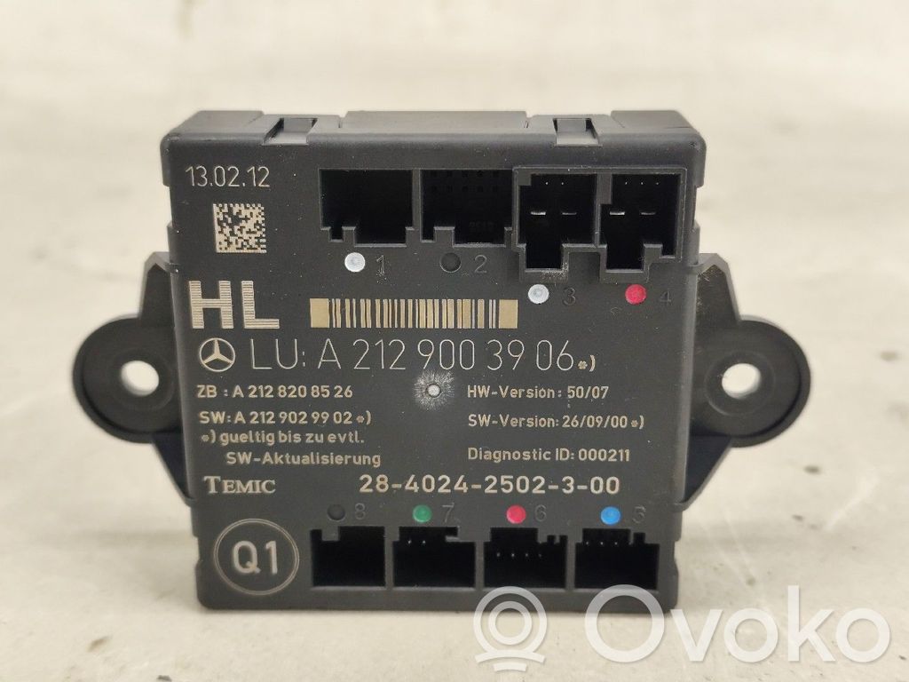 Mercedes-Benz C W204 Unitate/modul de control motor 