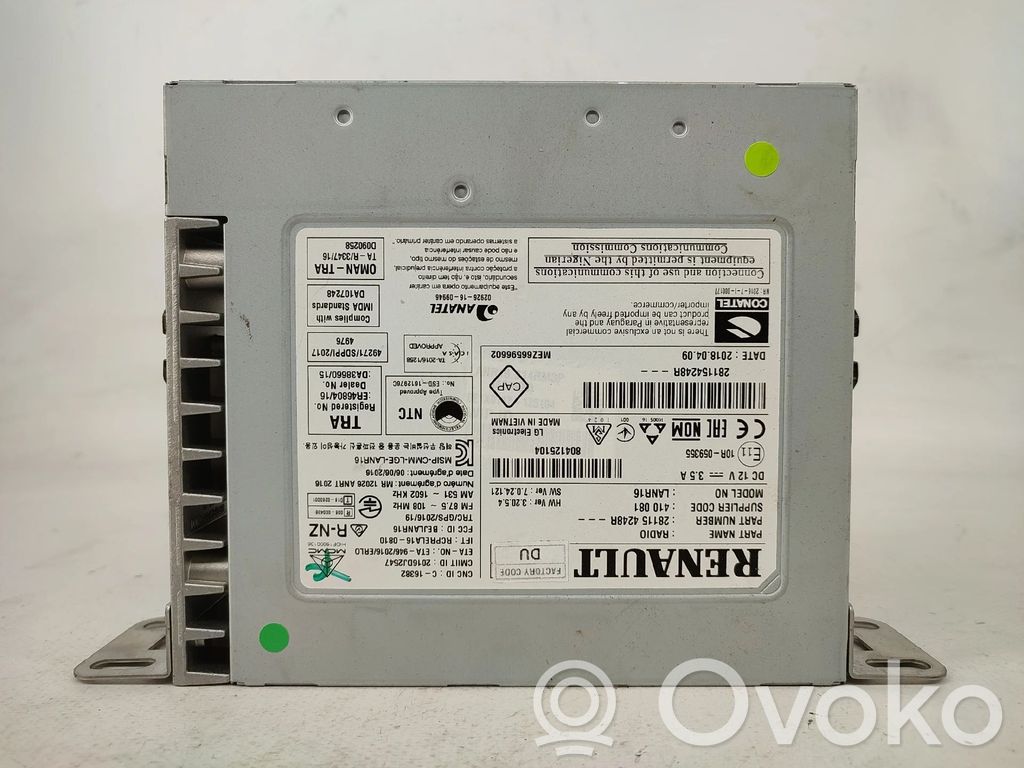 Renault Kadjar Panel / Radioodtwarzacz CD/DVD/GPS 