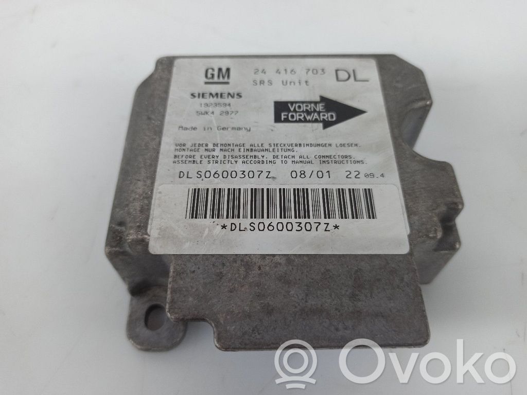 Opel Astra G Unitate/modul de comandă airbaguri 