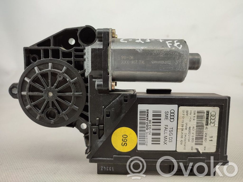Audi A8 S8 D3 4E Motor del regulador de la ventanilla de la puerta delantera 
