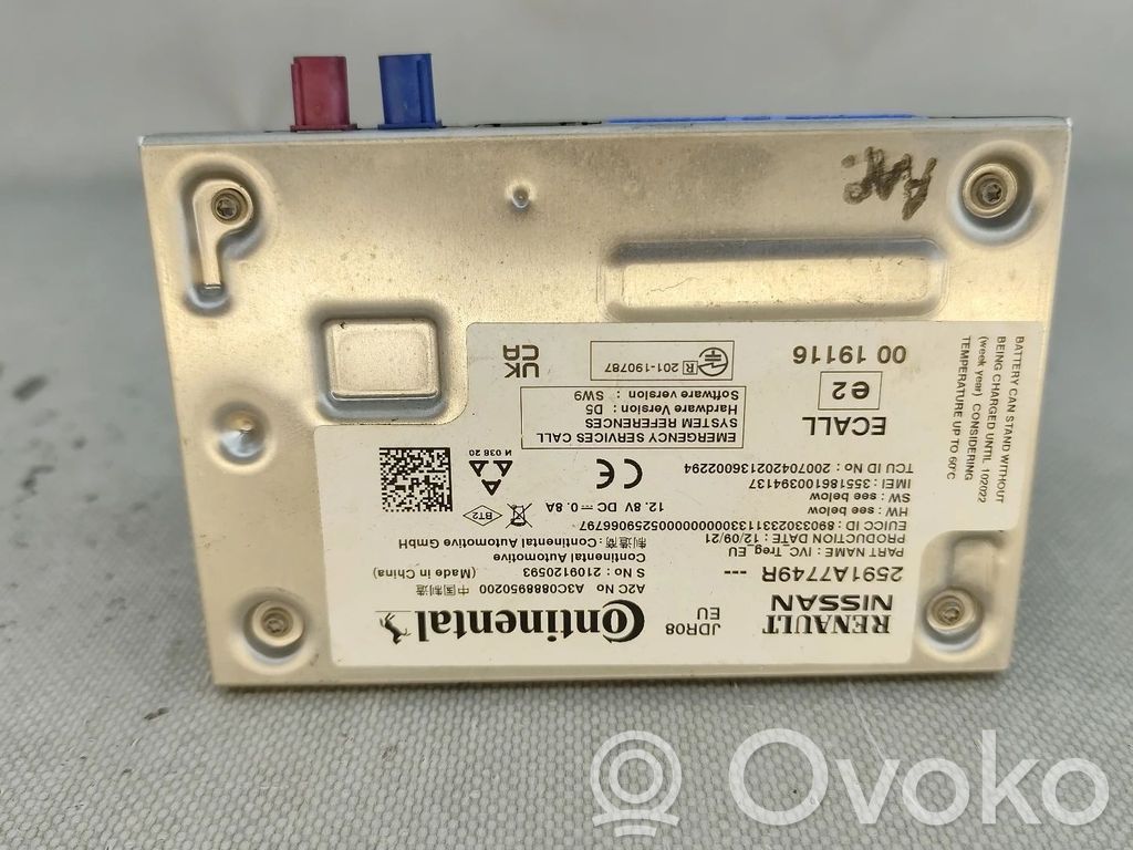 GPS navigation control unit/module   2591A7749R,A3C0888950200