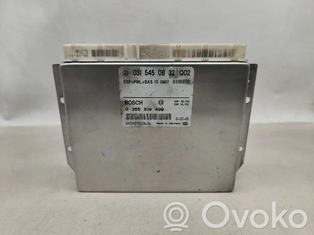 Centralina/modulo del motore   0315450832Q02,0265109499