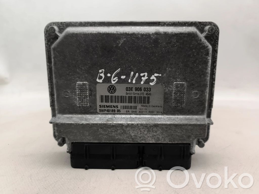 Engine control unit/module   03E906033,5WP4018905