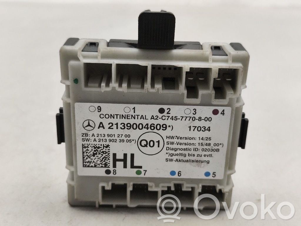 Mukavuusmoduuli   A2139004609,A2139012700,A2139023905