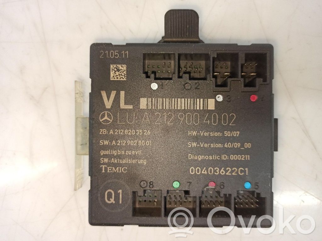 Unitate/modul comandă uși   A2129004002