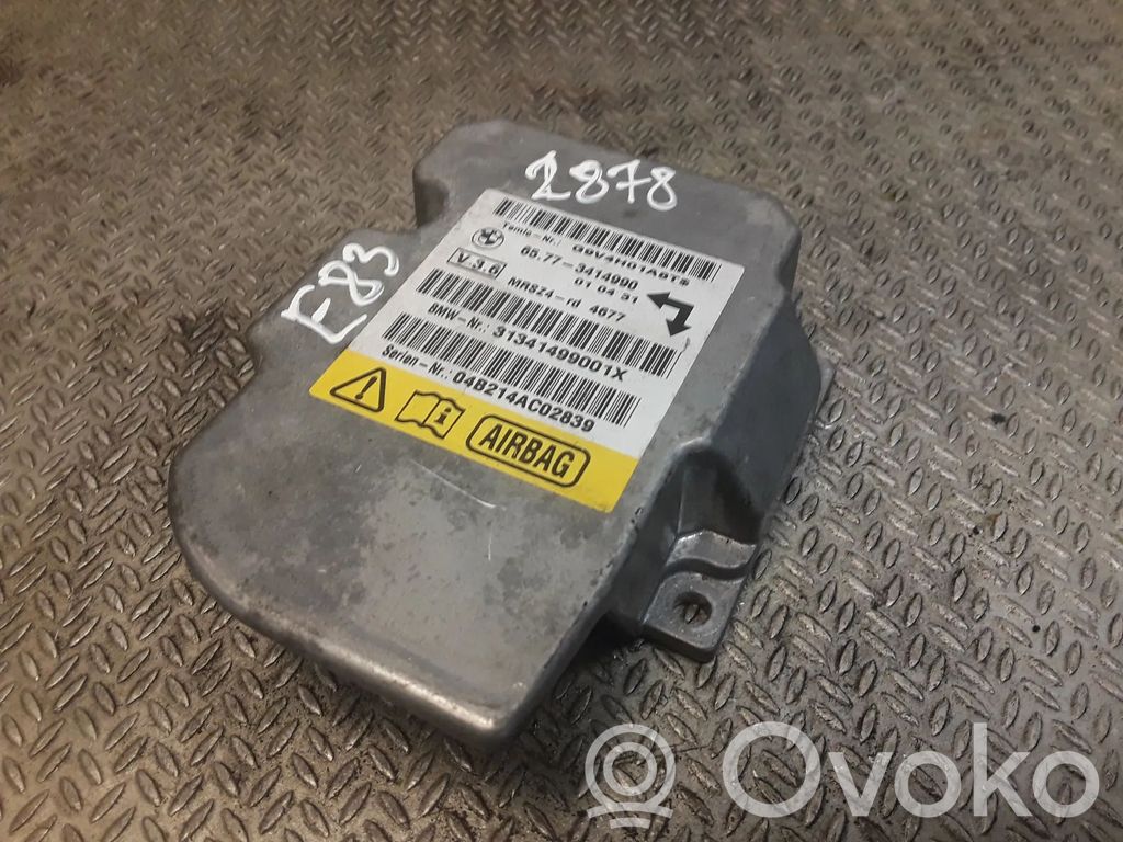 BMW X3 E83 Centralina/modulo airbag 
