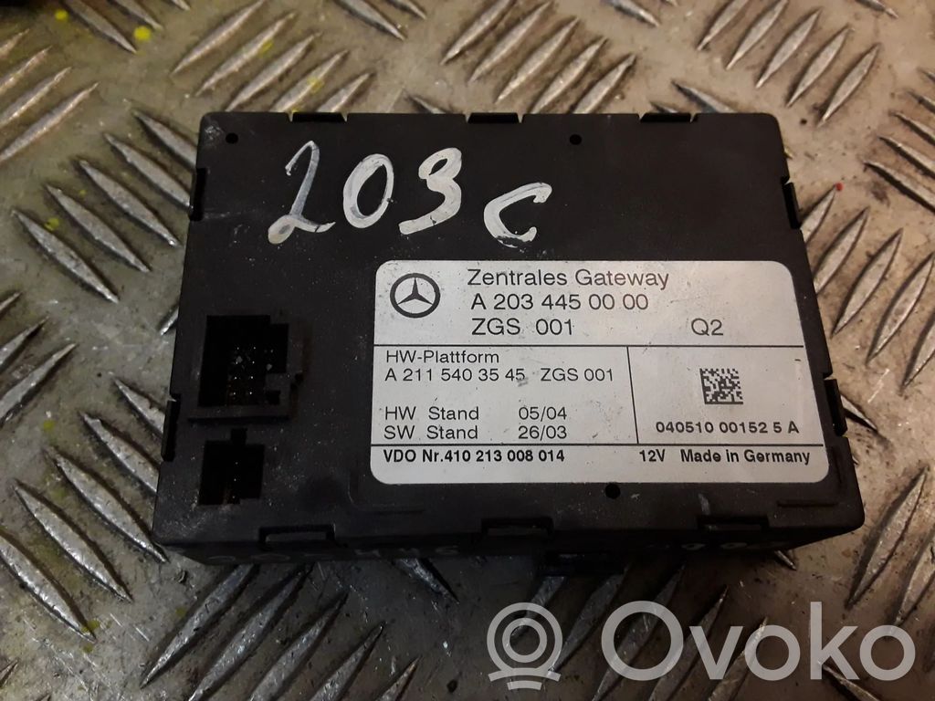 Mercedes-Benz C W203 Module de passerelle 