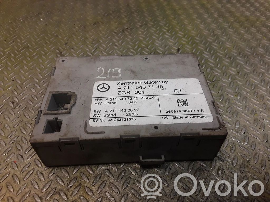 Mercedes-Benz CLS C219 Módulo de control Gateway 