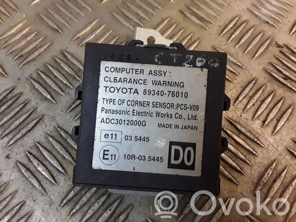 Lexus CT 200H Parking PDC control unit/module 