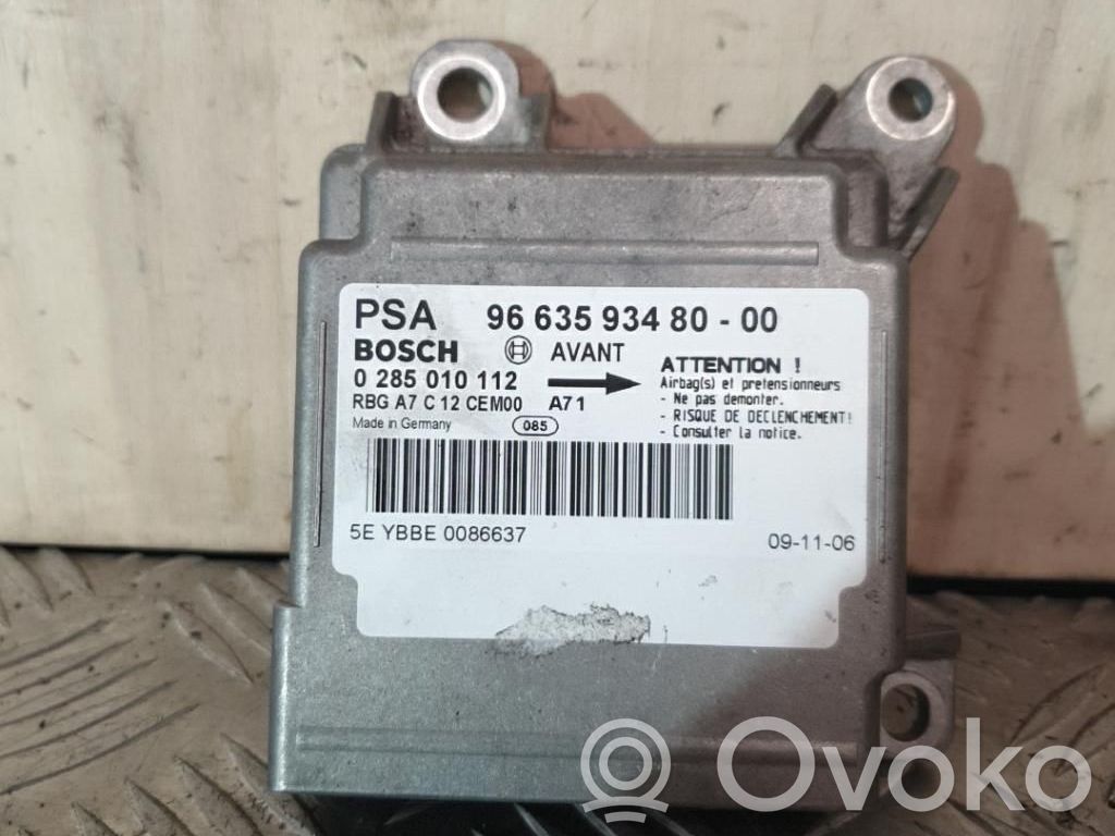 Peugeot 207 Unitate/modul de comandă airbaguri 