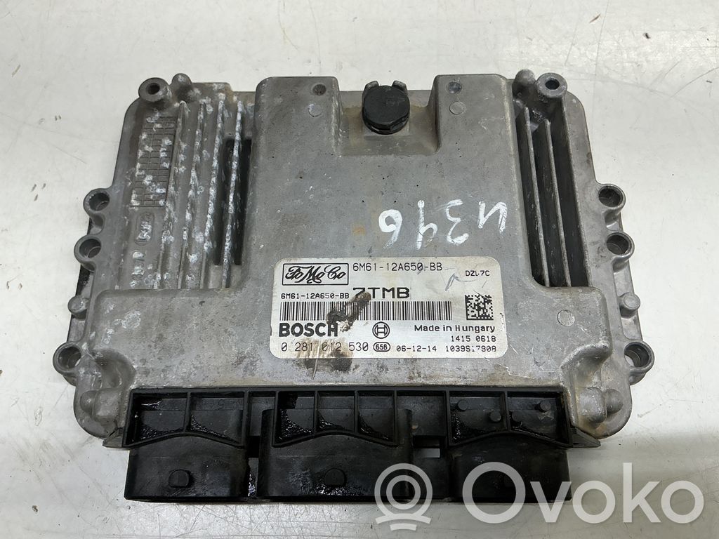 Engine control unit/module   6M6112A650BB,0281012530