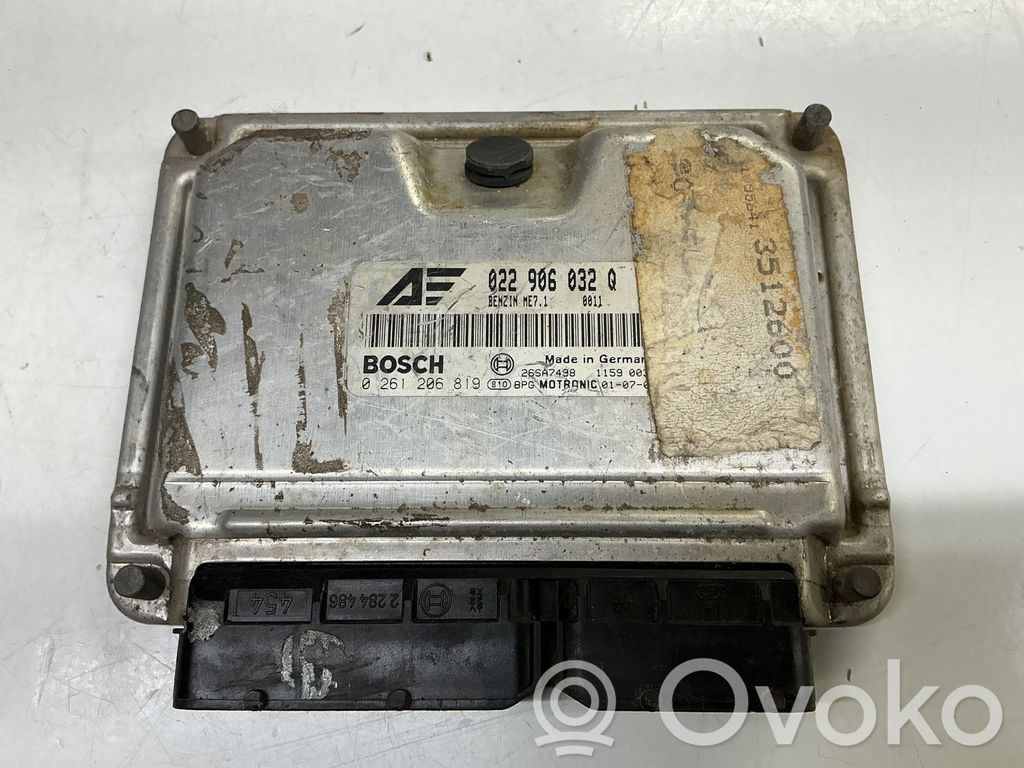 Engine control unit/module   022906032Q,0261206819,26SA7498