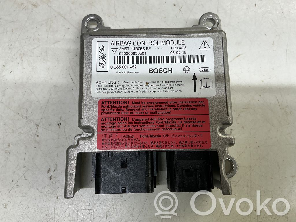 Unidad de control/módulo del Airbag   3M5T14B056BF,0285001452