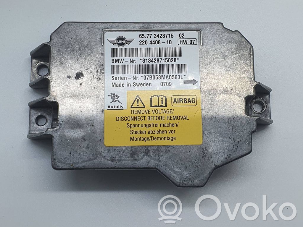 Mini One - Cooper Coupe R56 Unitate/modul de comandă airbaguri 