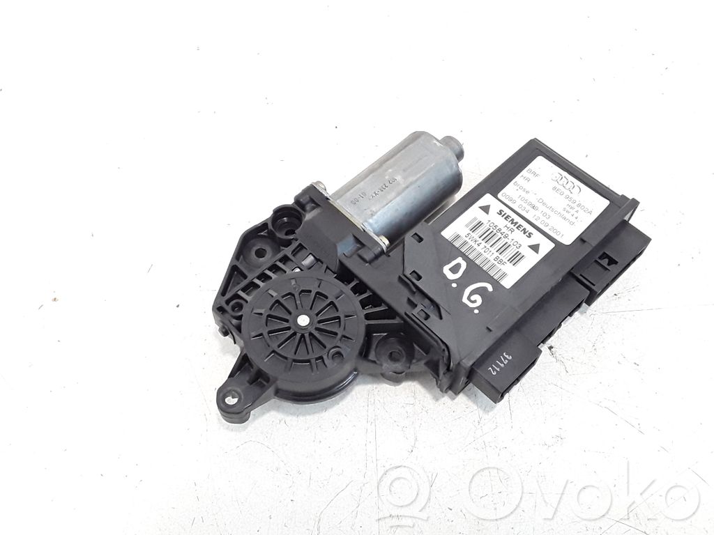 Audi A4 S4 B6 8E 8H Silniczek podnoszenia szyby drzwi tylnych 