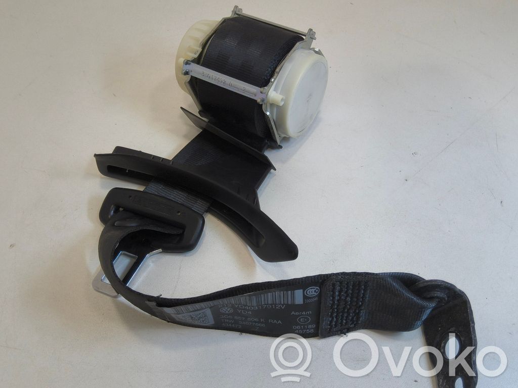 Volkswagen PASSAT B7 Cinturón trasero 