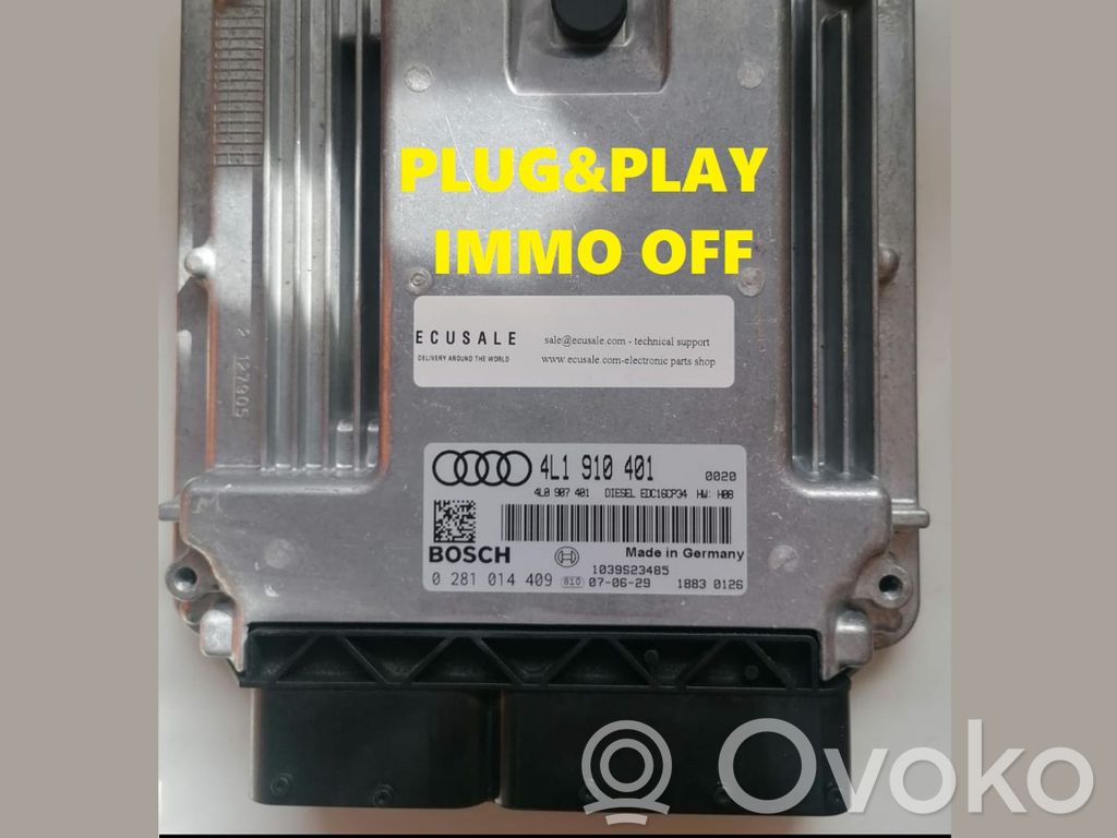 Engine control unit/module   4L0907401,4L1910401,0281014409