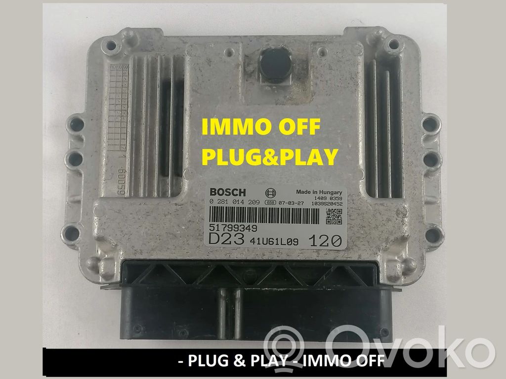 Engine control unit/module ECU   51799349,0281014209