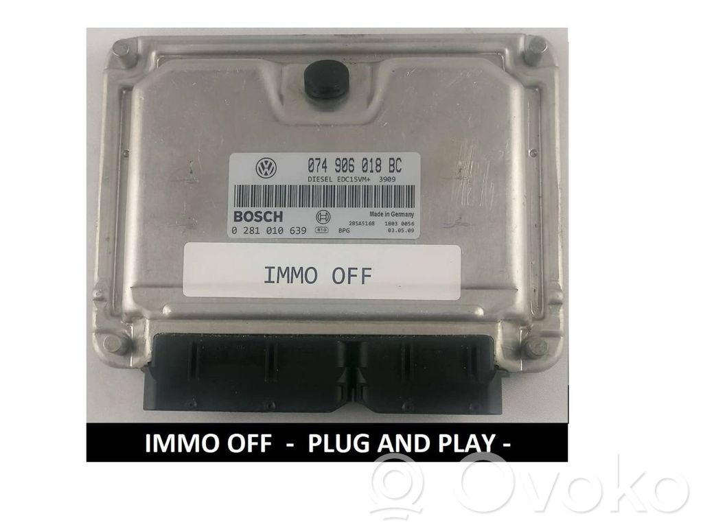 Engine control unit/module   0281010639,074906018BC