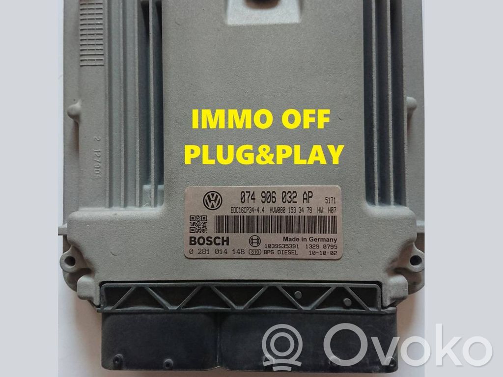 Engine control unit/module   074906032AP,0281014148