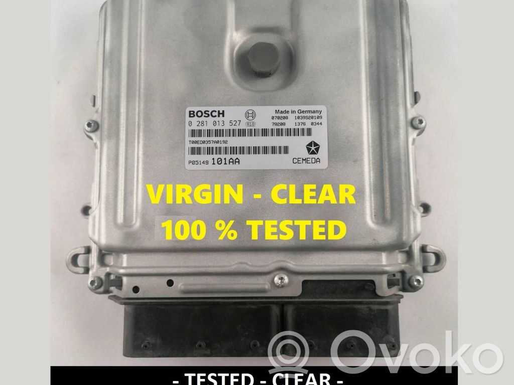 Engine control unit/module ECU   P05149101AA,0281013527