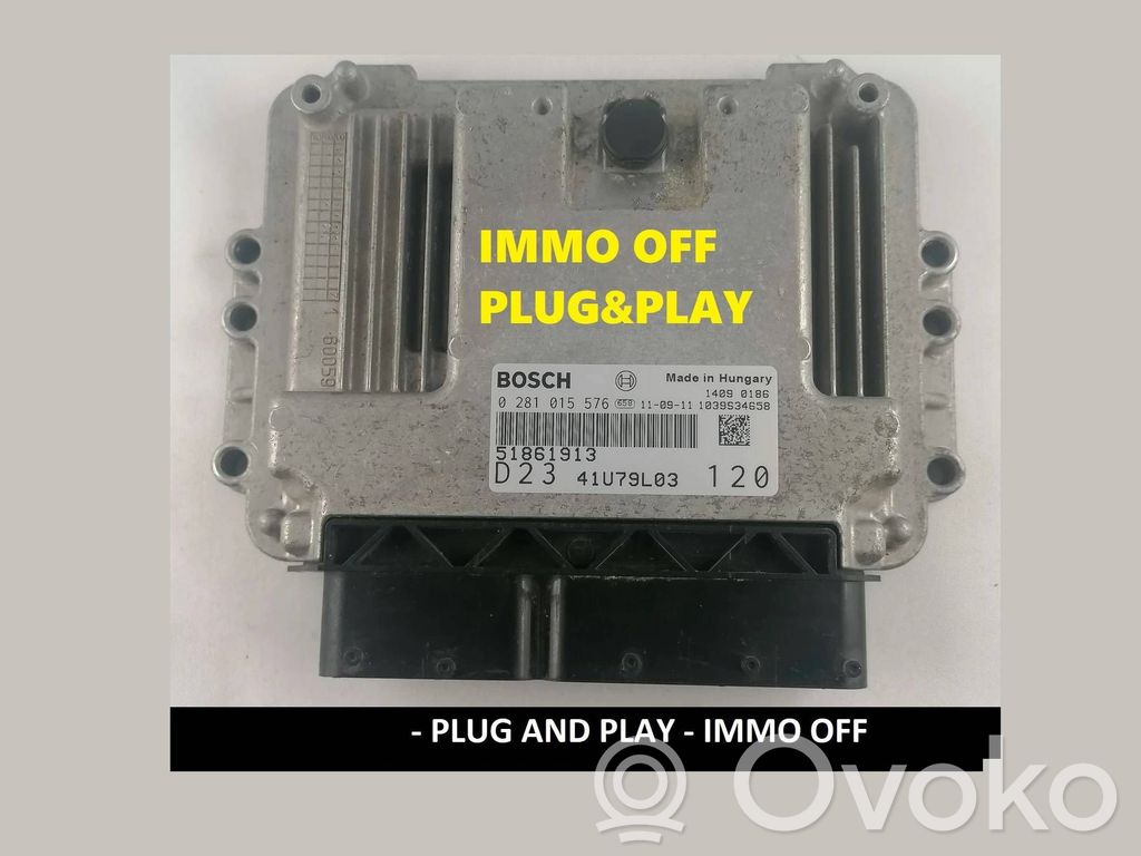 Engine control unit/module ECU   51861913,0281015576,41U79L03