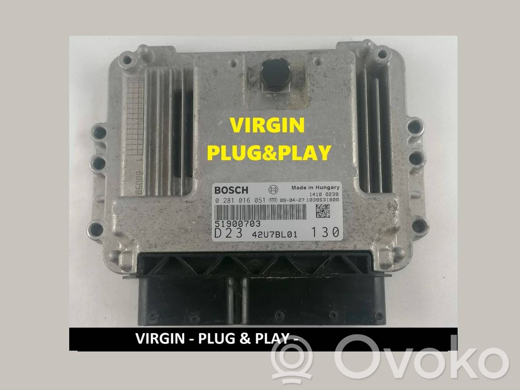 Engine control unit/module ECU   51900703,0281016051,42U7BL01
