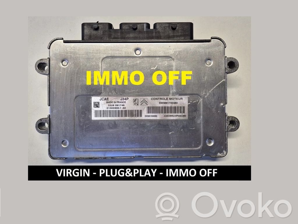 Peugeot 207 Variklio valdymo blokas 