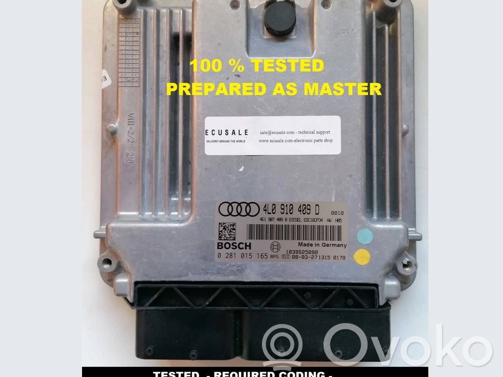 Engine control unit/module ECU   4L0910409D,4L1907409B,0281015165