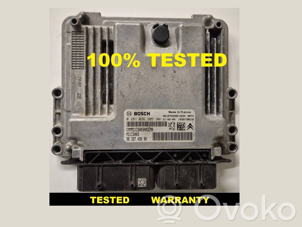 Engine control unit/module   0281036205,9818703480,9833749880