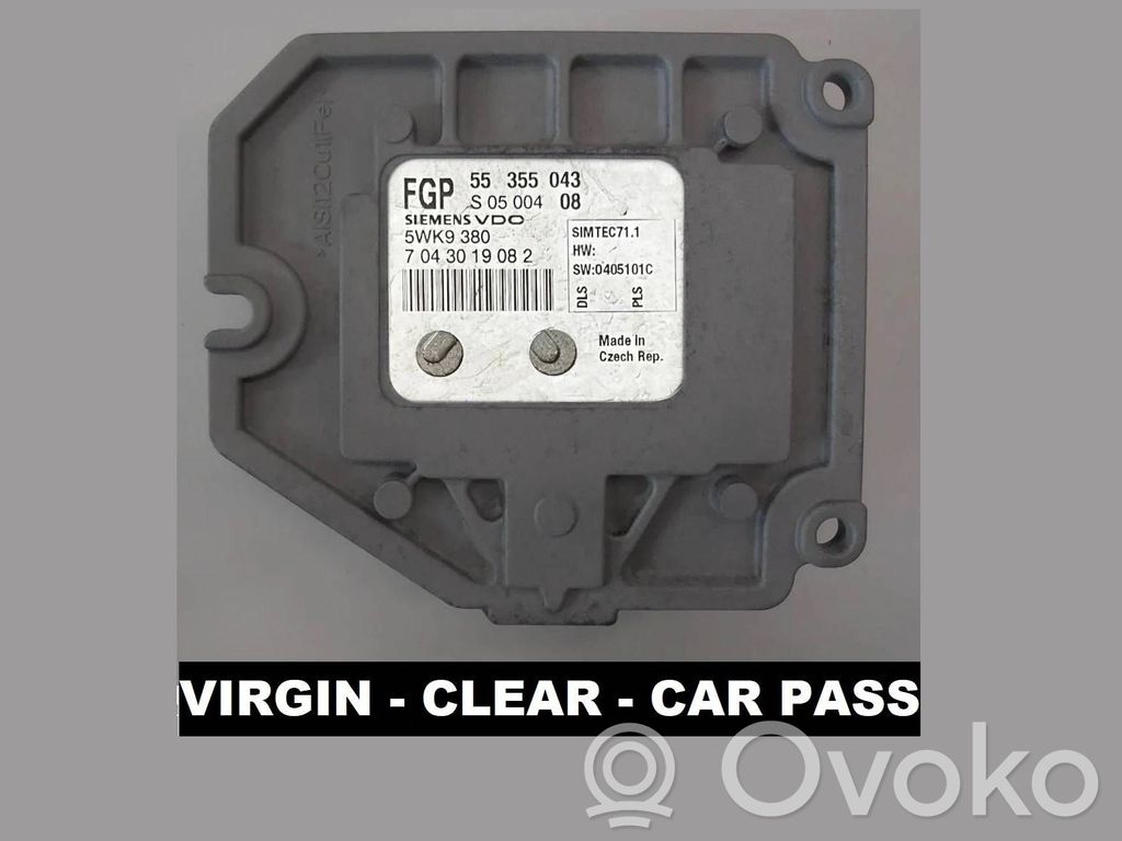 Engine control unit/module   55355043,5WK9380,7043019082