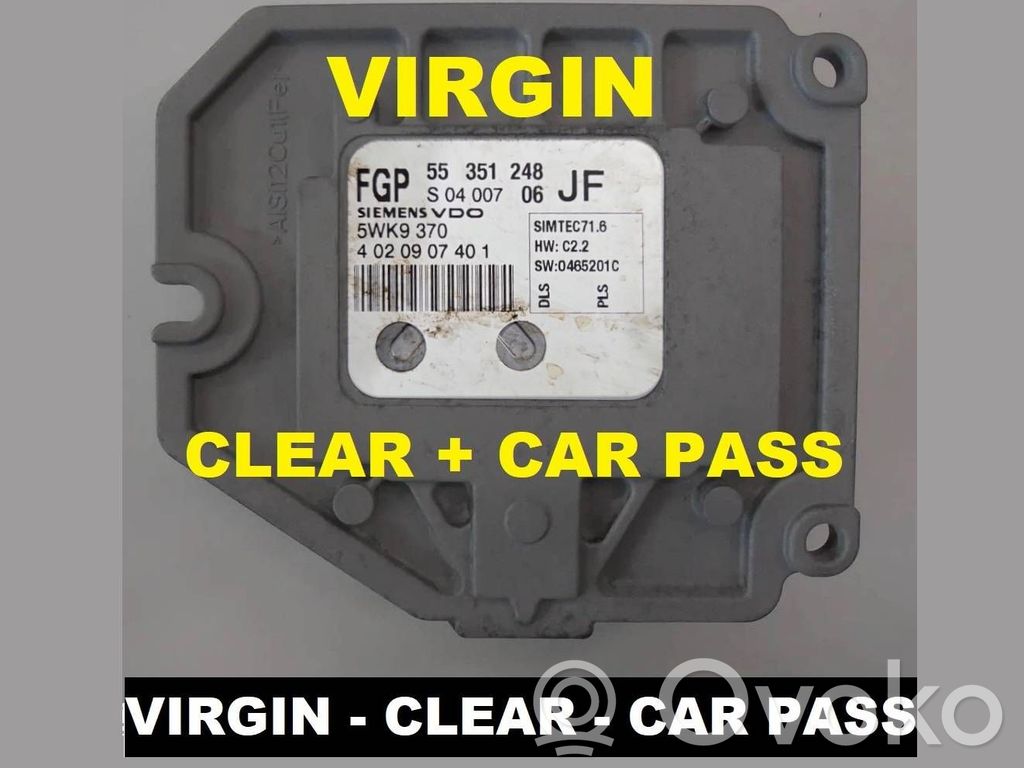 Engine control unit/module   55351248,5WK9370,4020907401