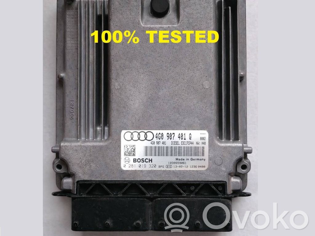 Engine control unit/module   0281019320,4G0907401Q,4G0907401