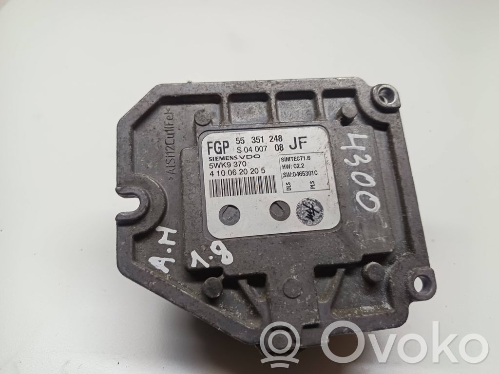 Engine control unit/module   55351248,5WK9370,4100620205
