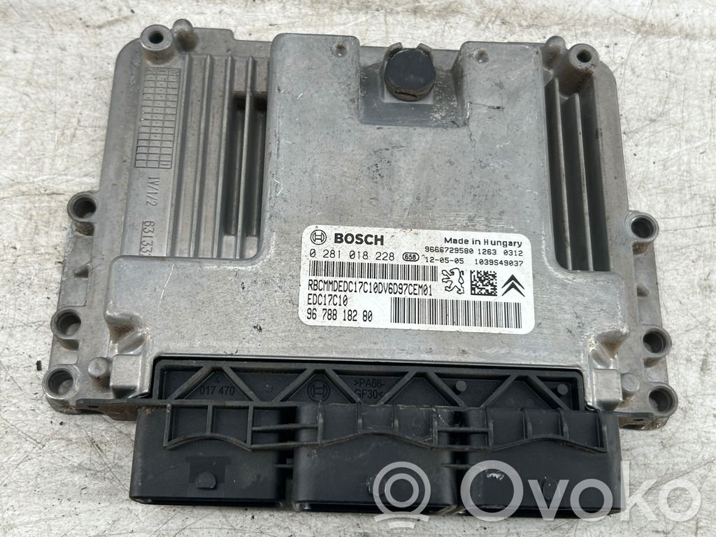 Engine control unit/module   9666729580,0281018228,9678818280