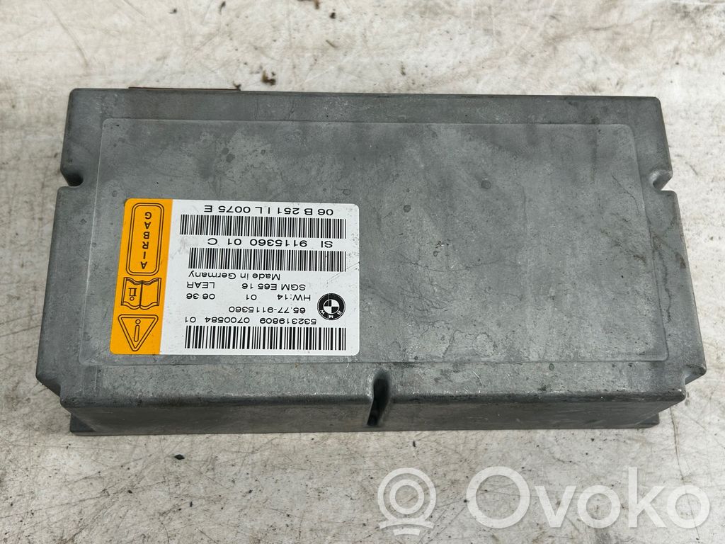 Airbag control unit/module   532319809,9115360,657915360
