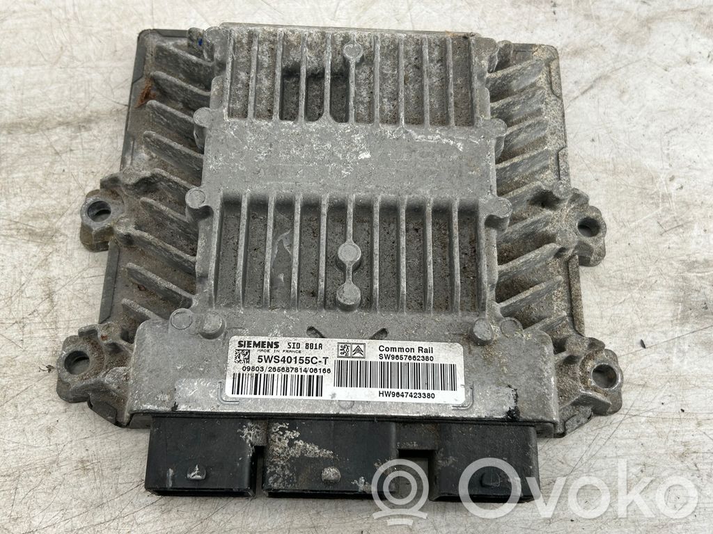 Engine control unit/module   5WS40155CT,9657662380,9647423380